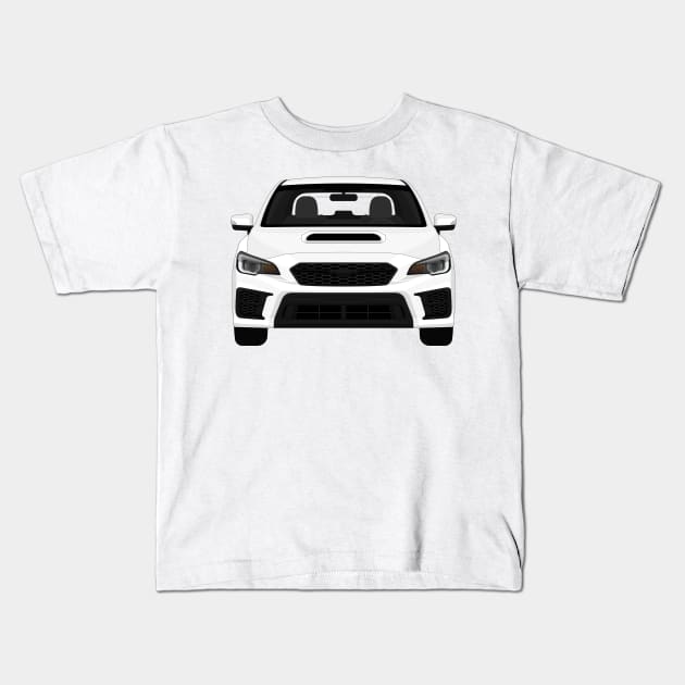 Wrx sti Crystal-White Kids T-Shirt by VENZ0LIC